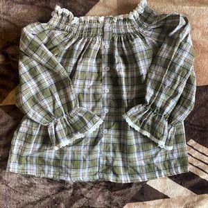 Handmade indian style off shoulder top